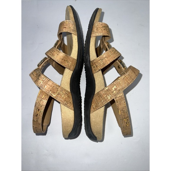 Vionic‎ Ladies Amber Sandal Shoe Tan Cork Leather US 7.5 EU 38 UK 5 - Picture 7 of 8